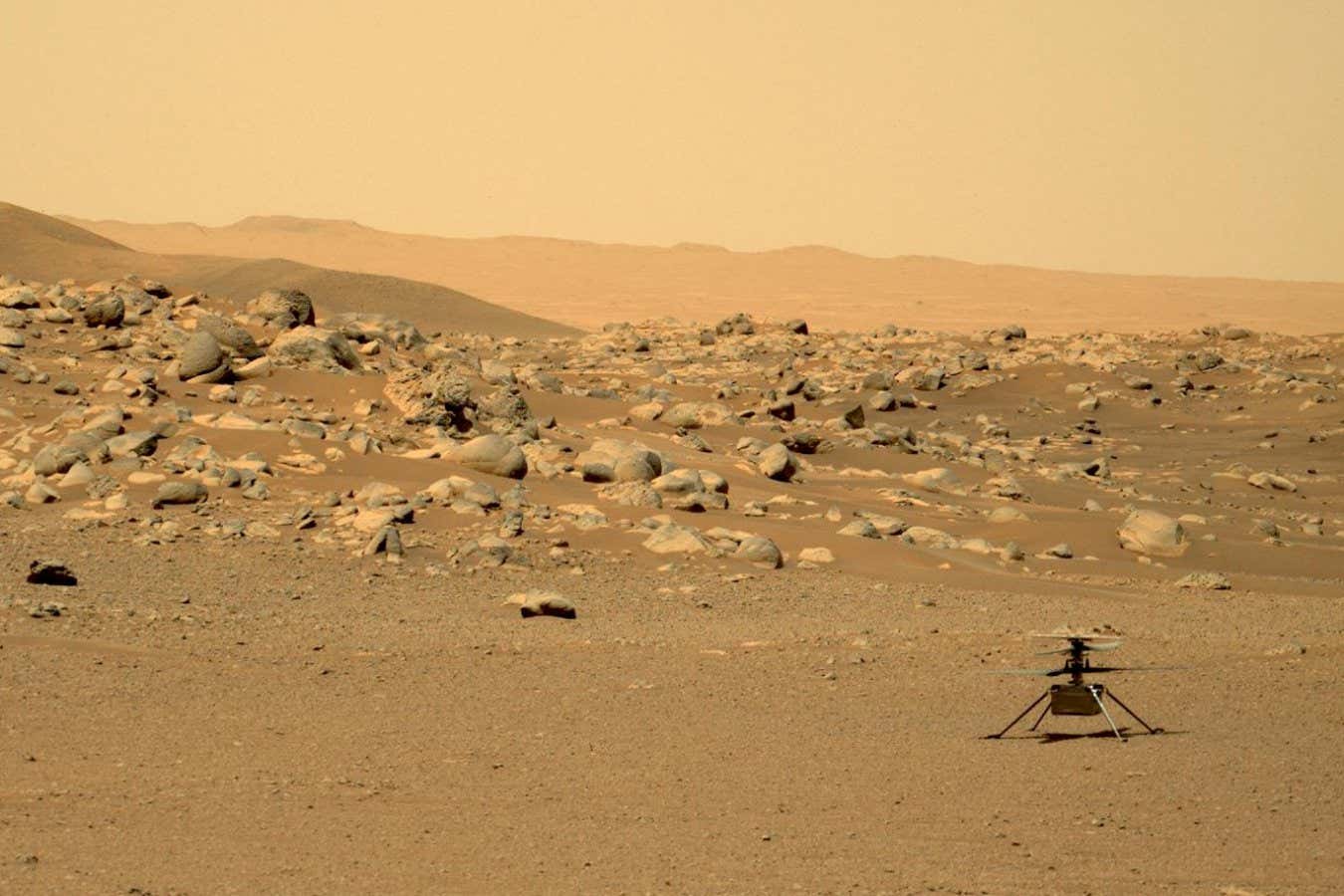 NASA's Ingenuity Mars helicopter on Mars