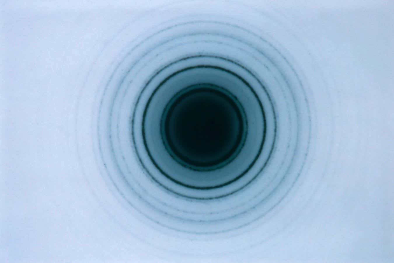 Electron diffraction pattern of cubic zirconia